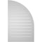 Ekena Millwork Quarter Round Top Left Surface Mount PVC Gable Vent w/ 2"W x 2"P Brickmould Sill Frame, 24"W x 38"H GVPQL24X3803SF - alternate 5